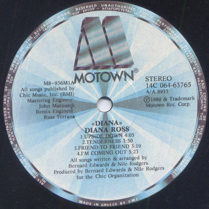 Diana Ross - Diana - LP - (Used Vinyl) (No Cover)