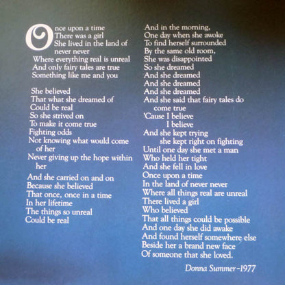 Donna Summer - Once Upon A Time - LP (Used Vinyl) (No Cover)