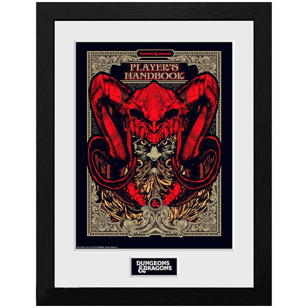 DUNGEONS & DRAGONS - Framed print "Players Handbook" (30x40)