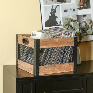 Echo Audio - Album Shelf Cube Container for Storing Vinyl Record LP | Albums (Record Crate)