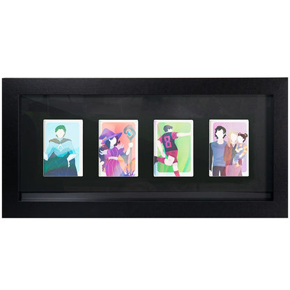 Frame - Trading Card Collector Frame 4 position Black (407cm)