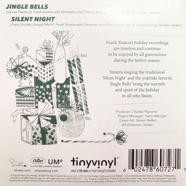Frank Sinatra - Jingle Bells / Silent Night (Transparent Red) - 4"