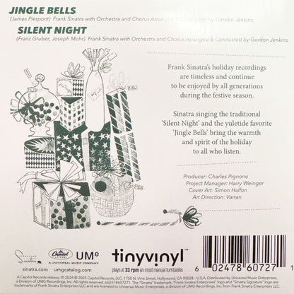 Frank Sinatra - Jingle Bells / Silent Night (Transparent Red) - 4"