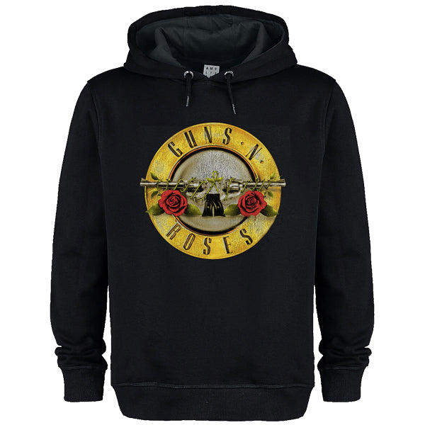 Guns 'N' Roses Drum Amplified Vintage Black Hoodie Sweatshirt
