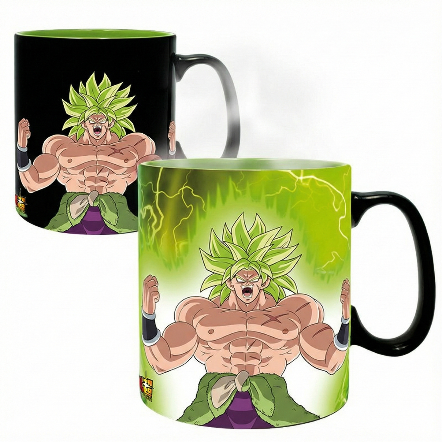 Super Broly Energy Aura Gogeta Final Blow Design Dragon Ball Super Licensed Black 460 ml Ceramic Heat Changing Mug