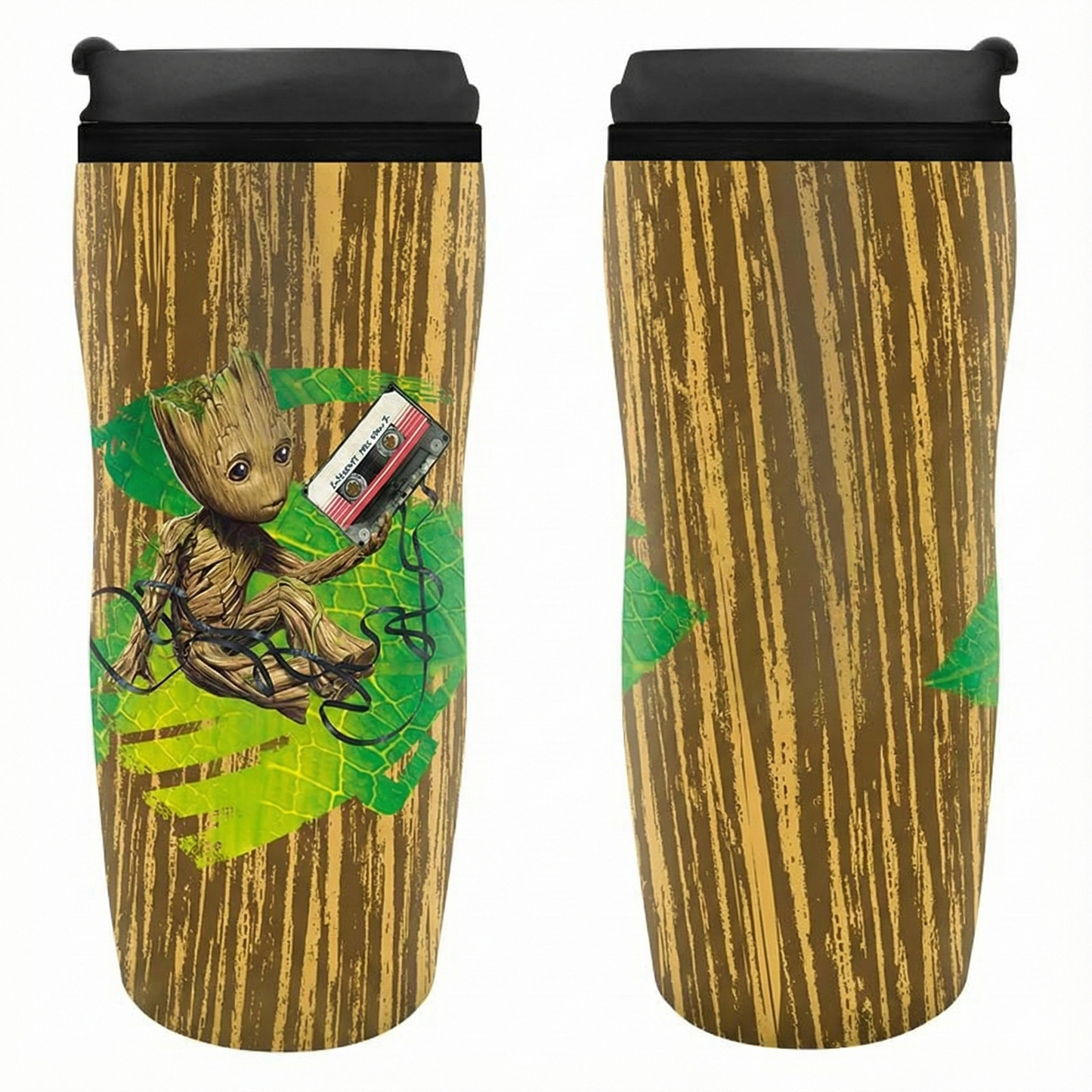 Guardian of the Galaxy's Toddler Groot "I am Groot" Design Marvel Licensed Brown 0.35 L Insulating Plastic Travel Mug/Tumbler