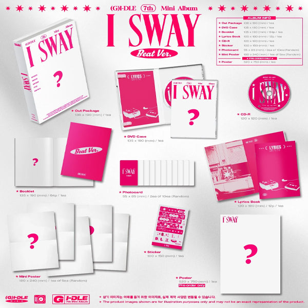 (G)I-Dle - 7Th Mini Album [I Sway] (Special Ver.) - CD. Buy now online music store dubai