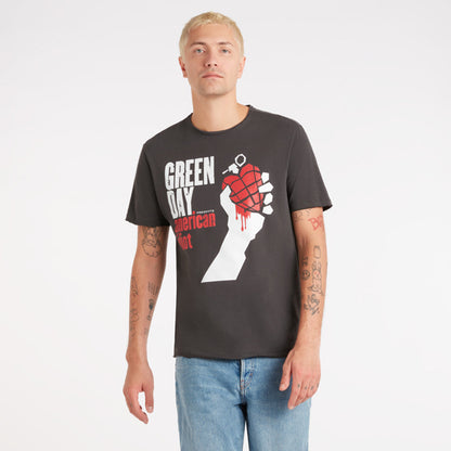 Greenday - American Idiot Amplified Vintage Black T Shirt. Shop now online in UAE