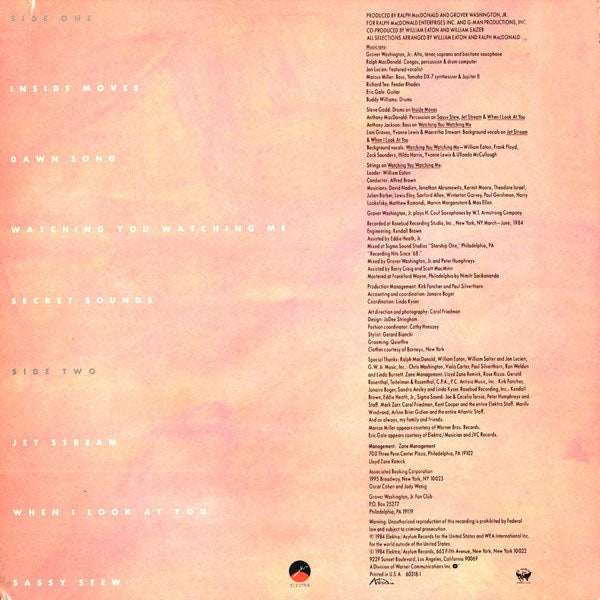 Grover Washington, Jr. - Inside Moves - LP (Used Vinyl)