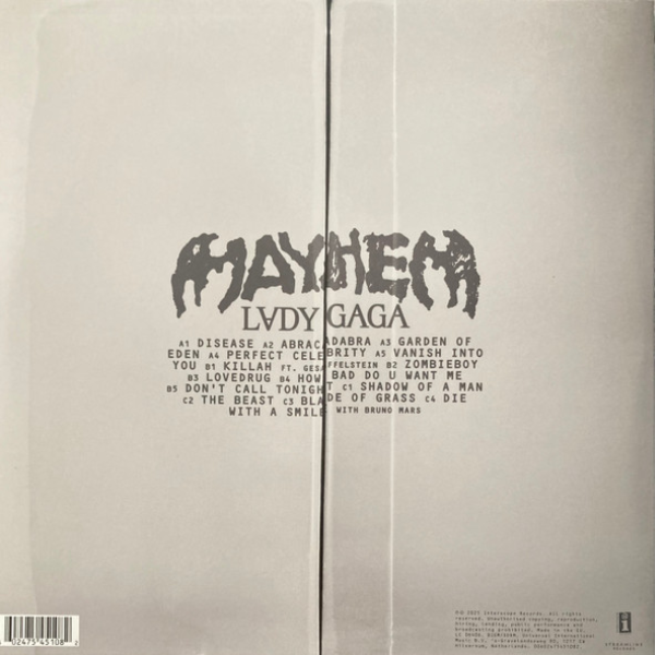 Lady Gaga - Mayhem (Etched D-Side) - 2LP