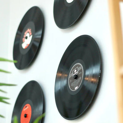 Decorative 12" Vinyl Records - Black (Set of 10)