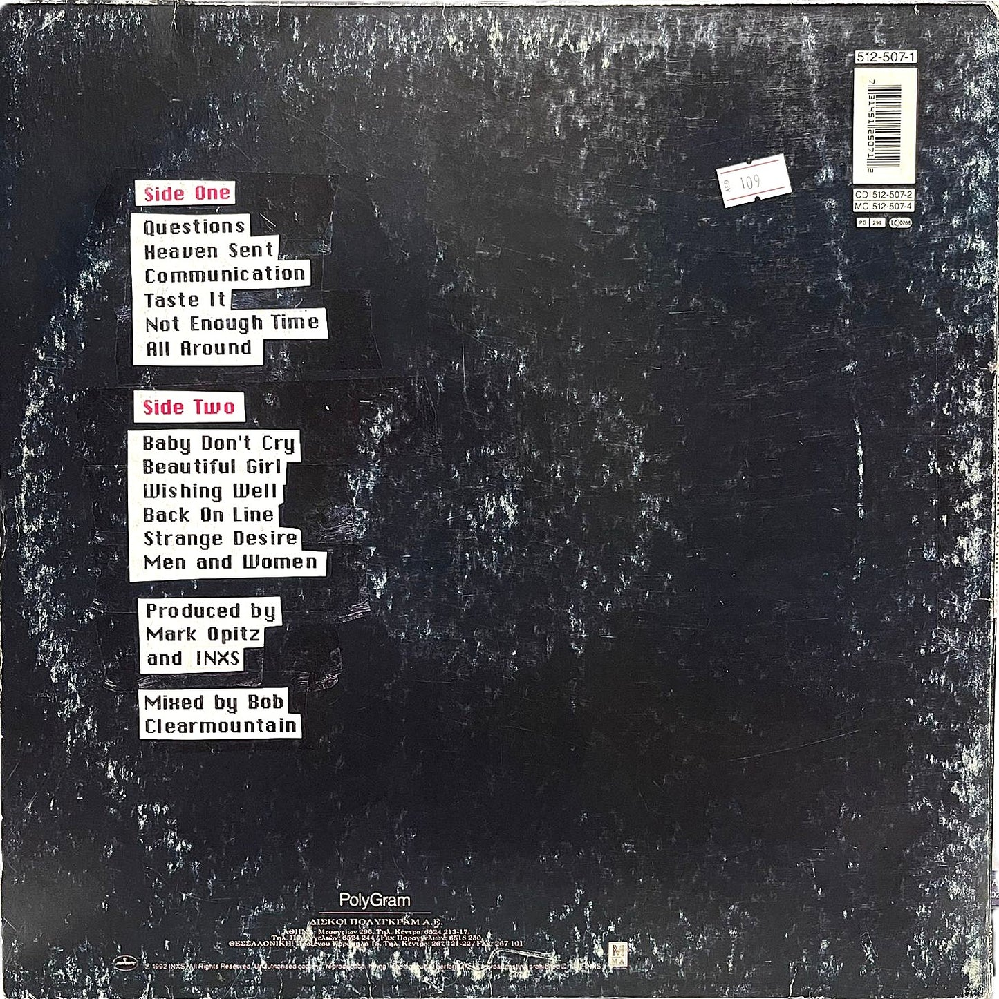 INXS - Welcome To Wherever You Are - LP (Used Vinyl)