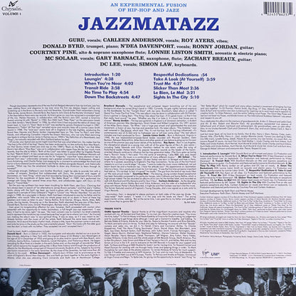Guru - Jazzmatazz Vol. 1 (Limited Edition Blue Vinyl) - 2LP