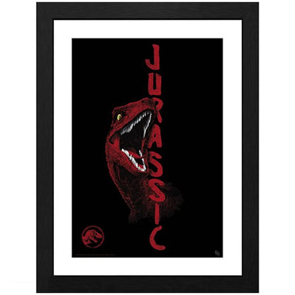 JURASSIC WORLD - Framed print "Raptor" (30x40)