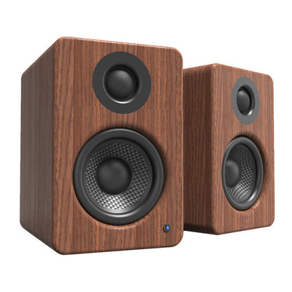 Kanto YU2WALNUT Powered Desktop Speakers - 100 Watts - Amplifier (Walnut)