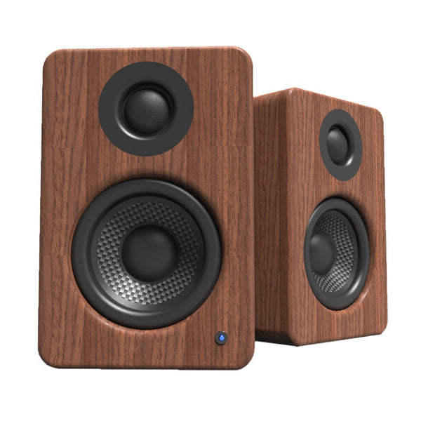 Kanto YU2WALNUT Powered Desktop Speakers - 100 Watts - Amplifier (Walnut)