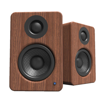 Kanto YU2WALNUT Powered Desktop Speakers - 100 Watts - Amplifier (Walnut)