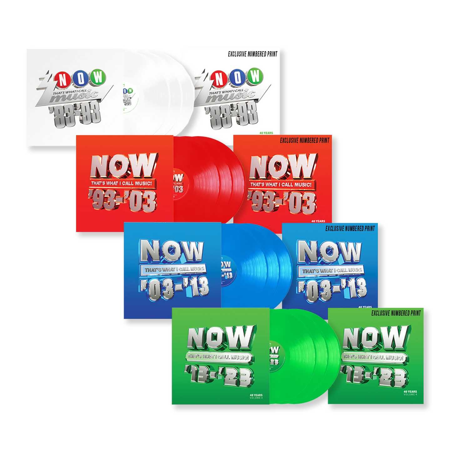 Various: NOW 40TH ANNIVERSARY VINYL BUNDLE (Vol. 1 - 4) - 12LP. Now available online in UAE