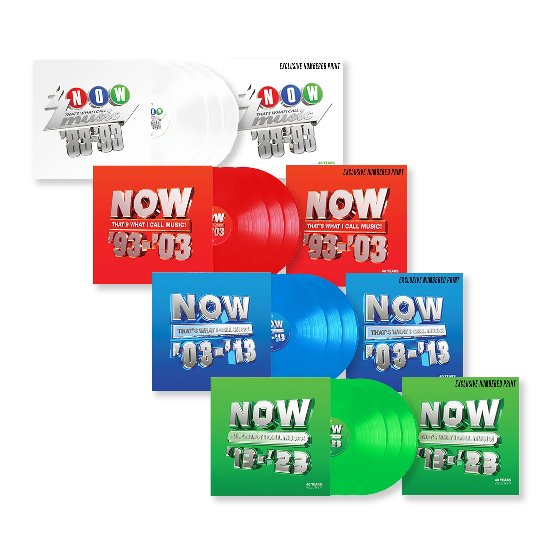Various: NOW 40TH ANNIVERSARY VINYL BUNDLE (Vol. 1 - 4) - 12LP. Now available online in UAE