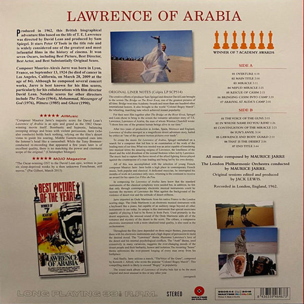 Maurice Jarre - (OST) Lawrence Of Arabia (Limited Transparent Red Vinyl) - LP> . Buy now online in uae