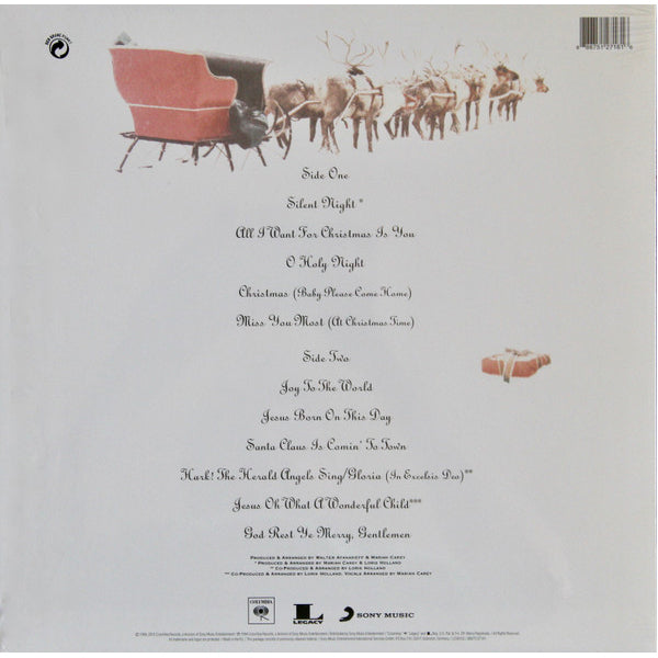 Mariah Carey - Merry Christmas (Limited Edition Clear with White, Red And Green Splatter Vinyl) - LP