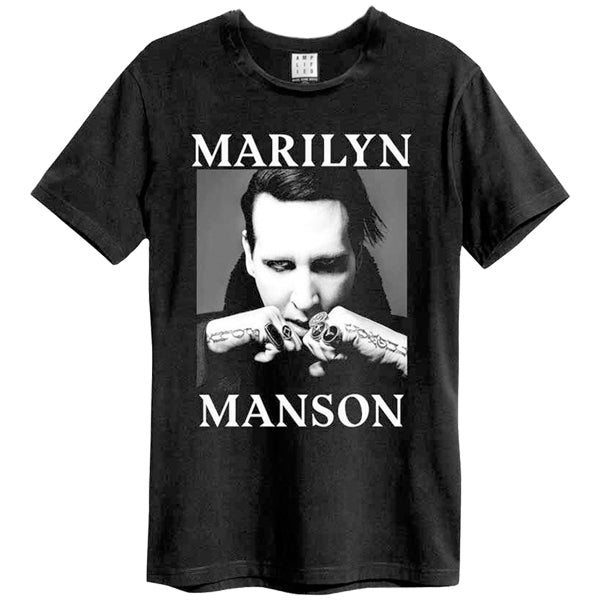 Marilyn Manson Fists Amplified Vintage Black T Shirt