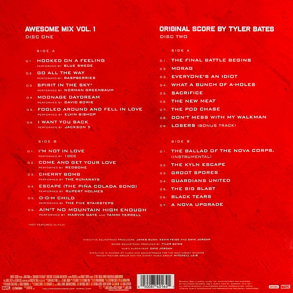 Various Artist - OST Guardians Of The Galaxy - (Limited Deluxe Edition Red/Yellow Swirl Vinyl) - 2LP