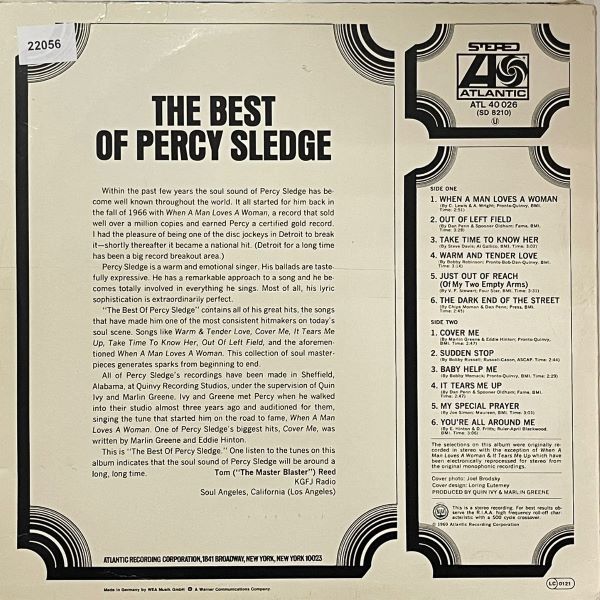 Percy Sledge - The Best Of Percy Sledge - LP (Used Vinyl)