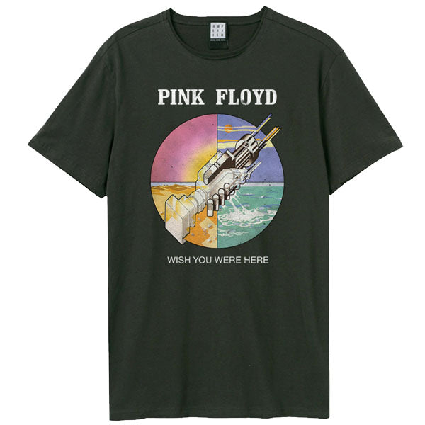 Pink Floyd - Pink Floyd Wish You Were Here Amplified Vintage Charcoal  T Shirt