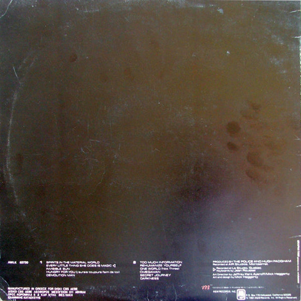 The Police - Ghost In The Machine - (Used Vinyl). Shop now online in UAE