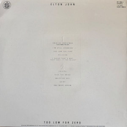 Elton John - Too Low For Zero - LP (Used Vinyl)
