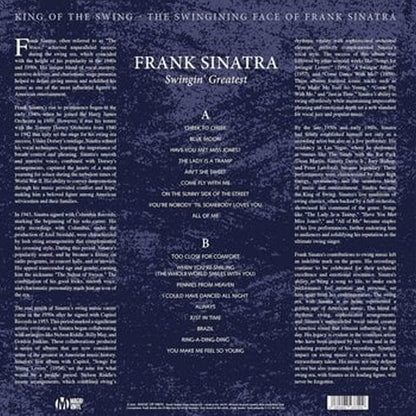 Frank Sinatra - Swingin’ Greatest (Limited Edition & Numbered , Black & Blue Vinyl) - LP