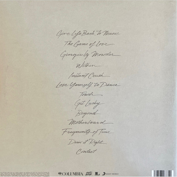 DAFT PUNK - Random Access Memories (Drumless Edition) - 2LP. Shop now music store abudhabi