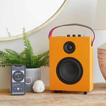 Steepletone Redefy Orange - Colourful And Powerful 50watt Bluetooth Speaker, With Detachable Fabric Cover. Tone And Base Control. Tws Function.