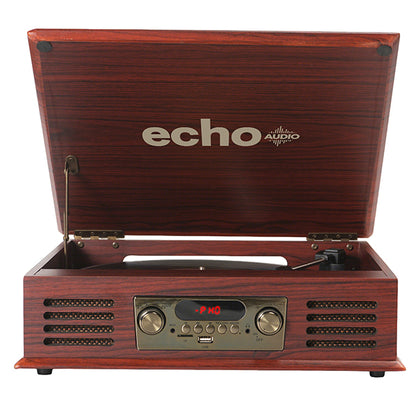 Echo Audio Turntable Player with Built in Speakers (Legend) - Walnut