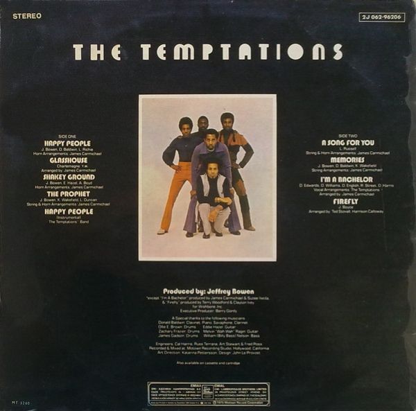 The Temptations - A Song For You - LP (Used Vinyl)