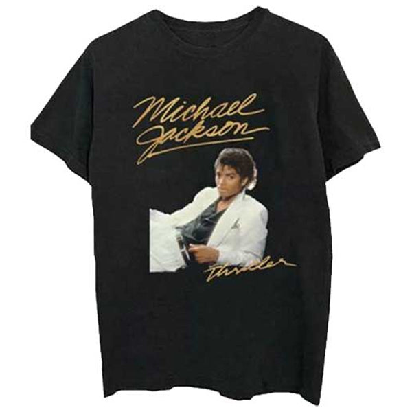 Michael Jackson - Tshirt Thriller White Suit - Black