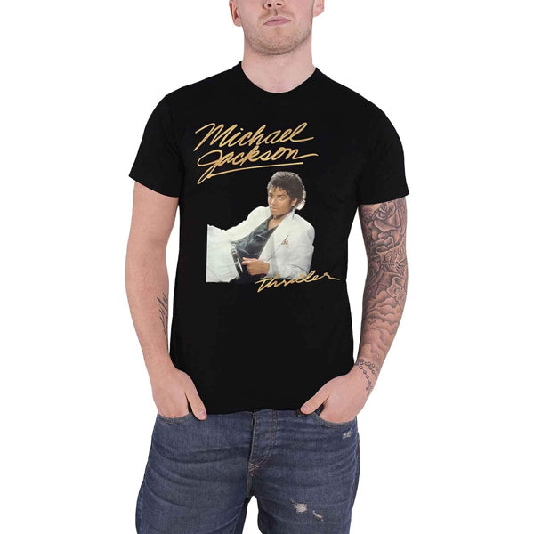 Michael Jackson - Tshirt Thriller White Suit - Black