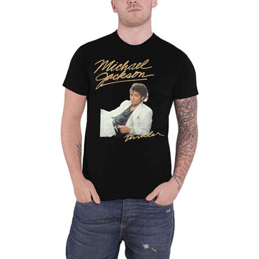 Michael Jackson - Tshirt Thriller White Suit - Black