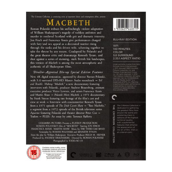 Macbeth - Criterion Collection - Blu-Ray