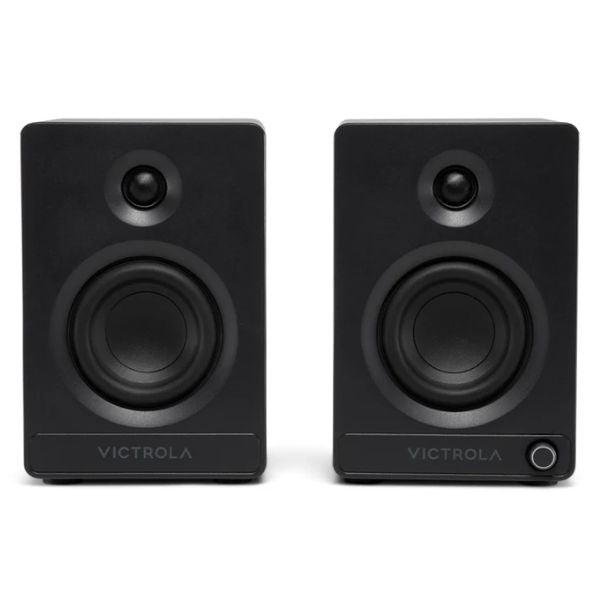 Victrola Tempo Bookshelf Speakers (VPS-400-BLK-INT)