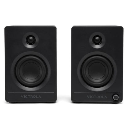 Victrola Tempo Bookshelf Speakers (VPS-400-BLK-INT)
