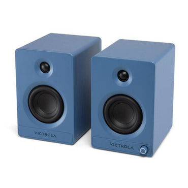 Victrola Tempo Bookshelf Speakers (VPS-400-BLU-INT)