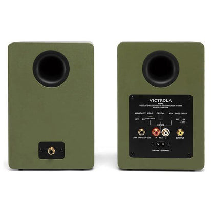 Victrola Tempo Bookshelf Speakers (VPS-400-GRN-INT)