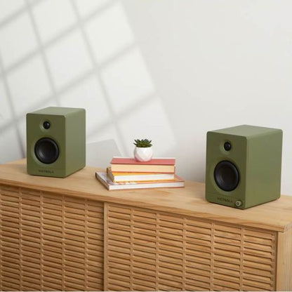 Victrola Tempo Bookshelf Speakers (VPS-400-GRN-INT)