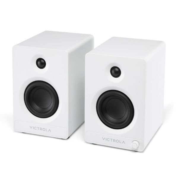 Victrola Tempo Bookshelf Speakers (VPS-400-WHT-INT)