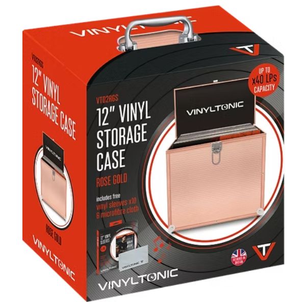 Vinyltonic - Vinyl Tonic Rose Gold LP Case (With Cloth & 10Pk Sleeves)