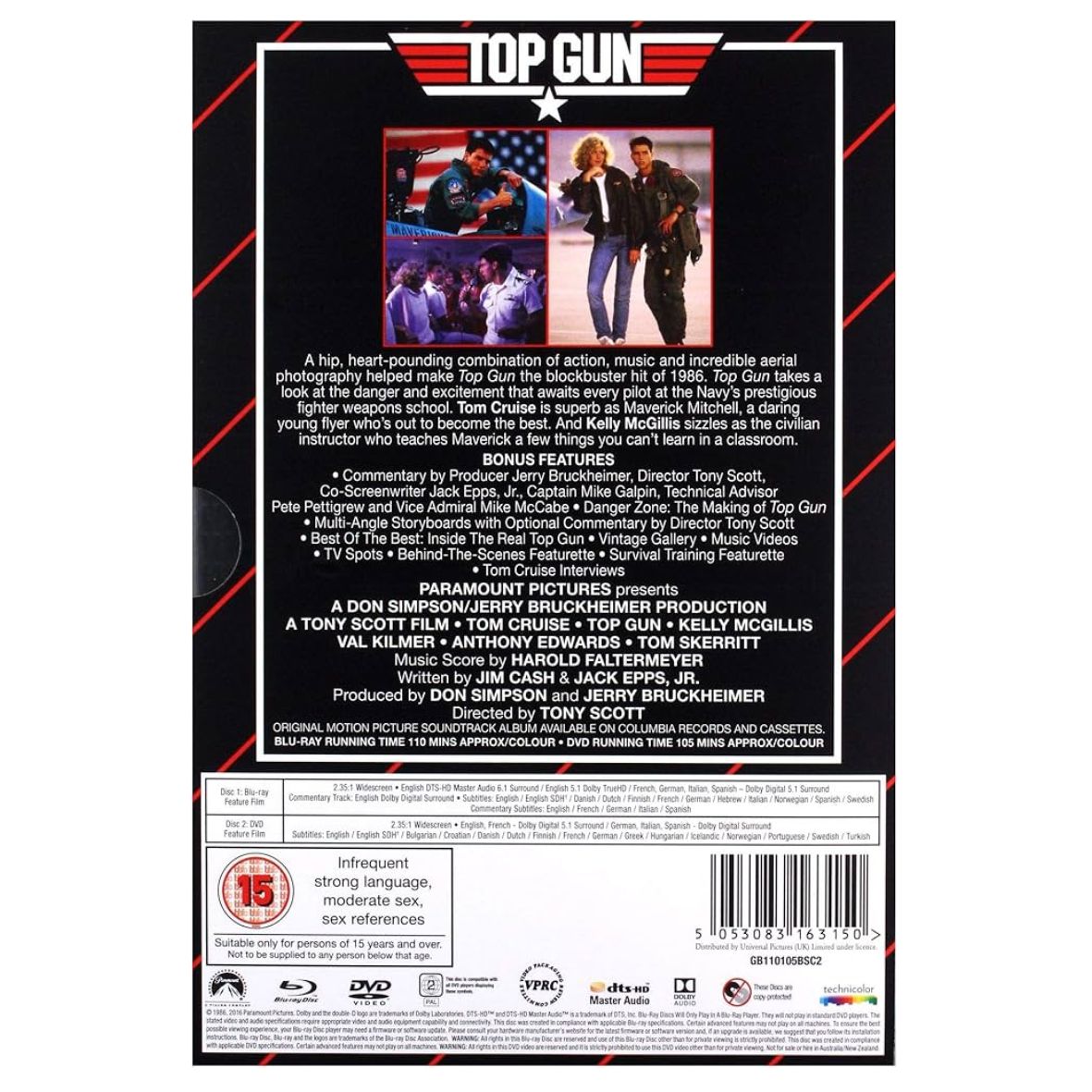 Top Gun (1986) - Limited Edition VHS Collection DVD + Blu-ray