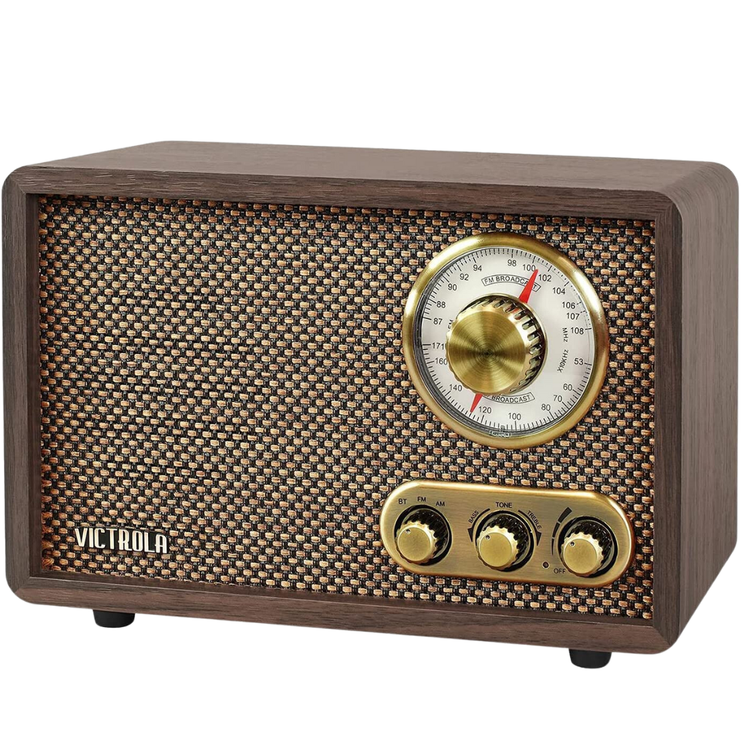 Victrola Retro Wood Bluetooth FM/AM Radio with Rotary Dial, Espresso. Shop now online in UAE