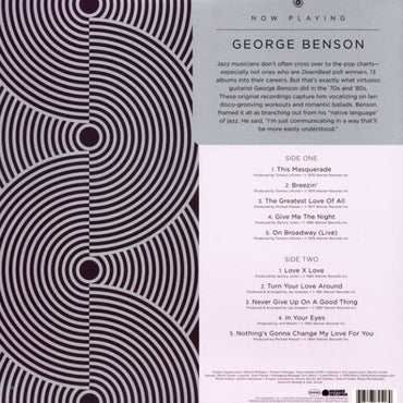 George Benson - Now Playing (Limited Edition Sea Blue Vinyl) - LP. Buy now online in uae